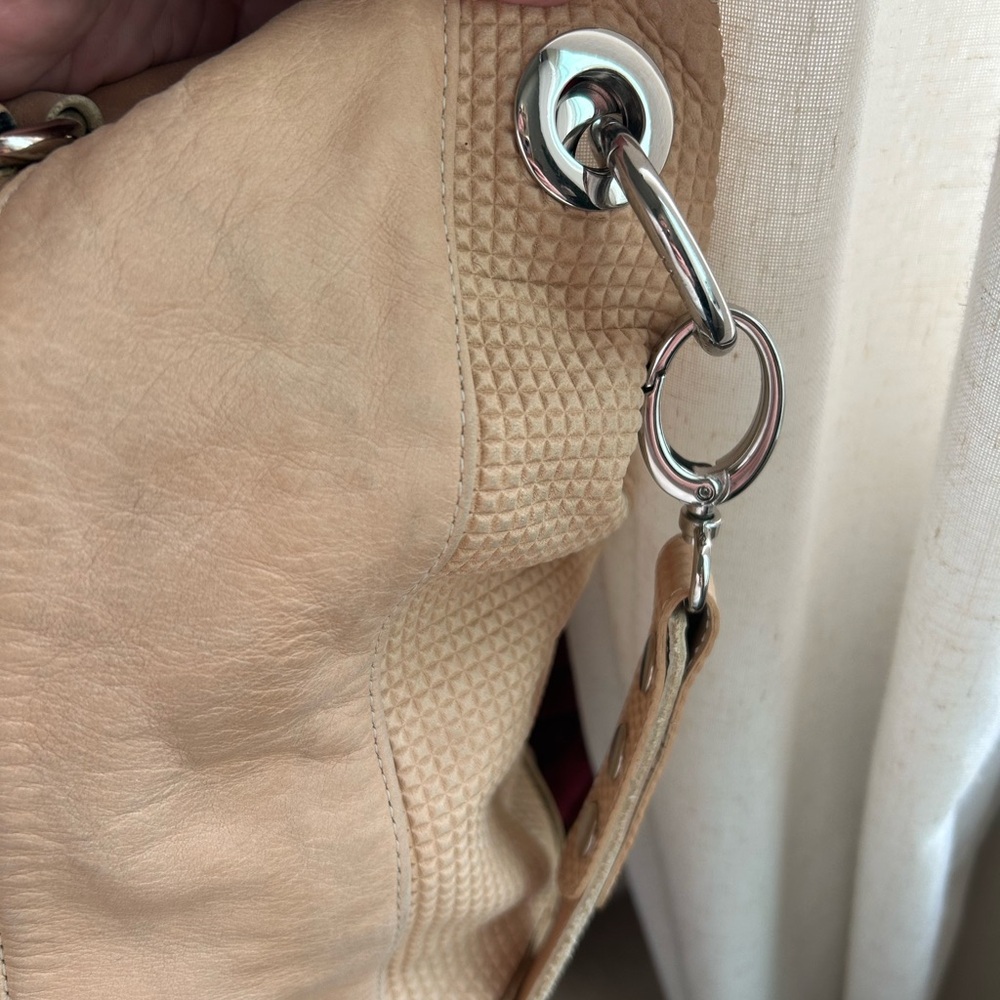 Hammitt pre loved Large Beige Handbag with Silver Accents - Picture 3 of 11